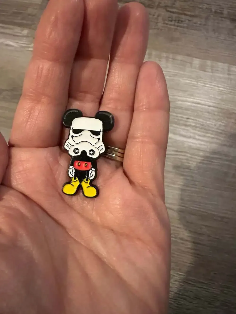 Disney Mickey Mouse x Star Wars Stormtrooper Helmet Enamel Lapel Pin